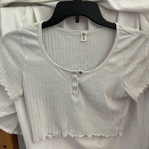 Women’s White Cropped T-Shirt